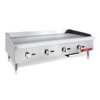 General Foodservice Countertop Gas Griddle, 4 Burners, 120,000 BTU's, 48", in Stainless Steel GCMG-48