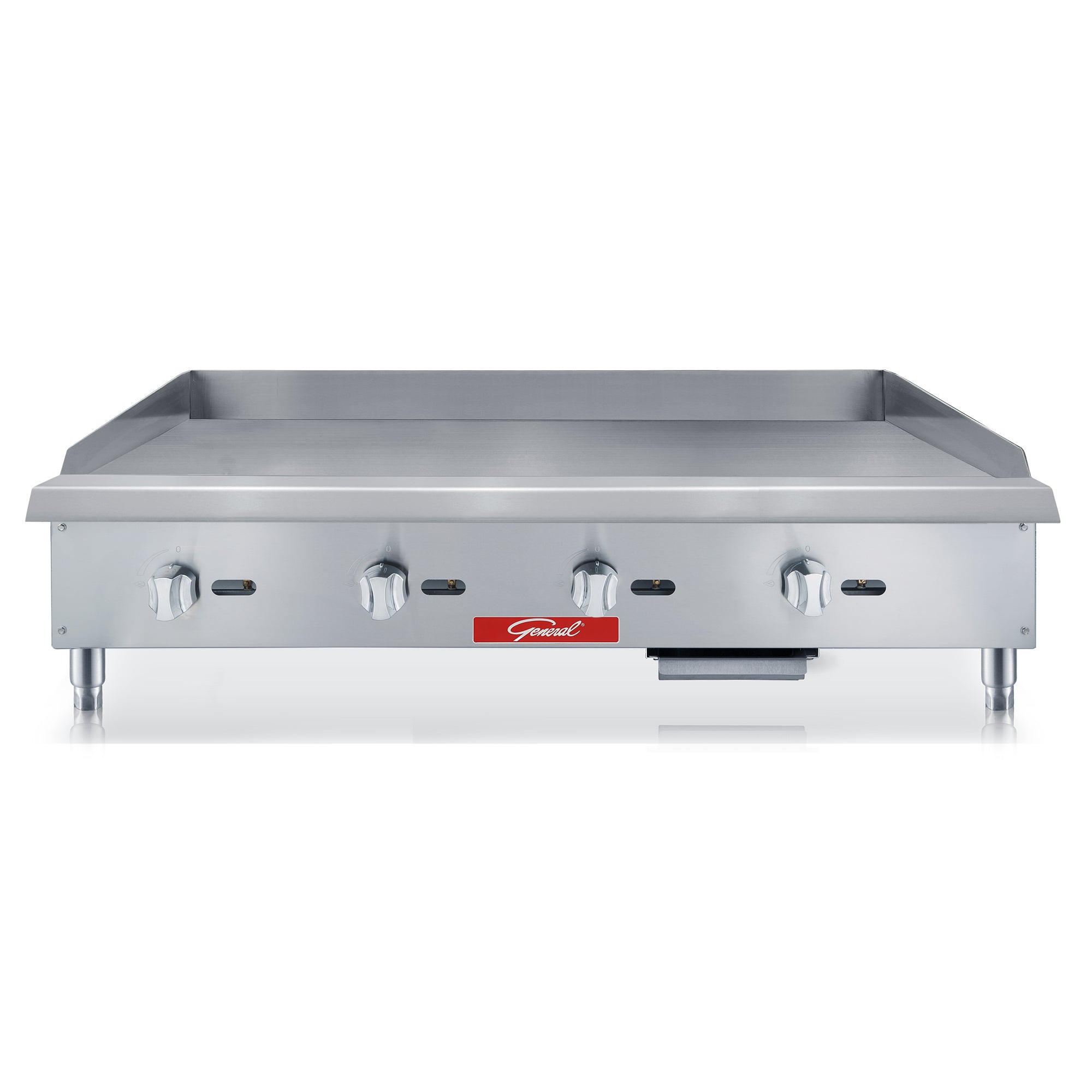 General Foodservice Countertop Gas Griddle, 4 Burners, 120,000 BTU's, 48", in Stainless Steel GCMG-48