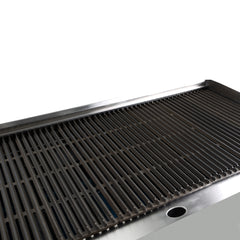 General Foodservice Charbroiler Grill, 4 Burners, 140,000 BTU's, 48", in Stainless Steel GCRB-48