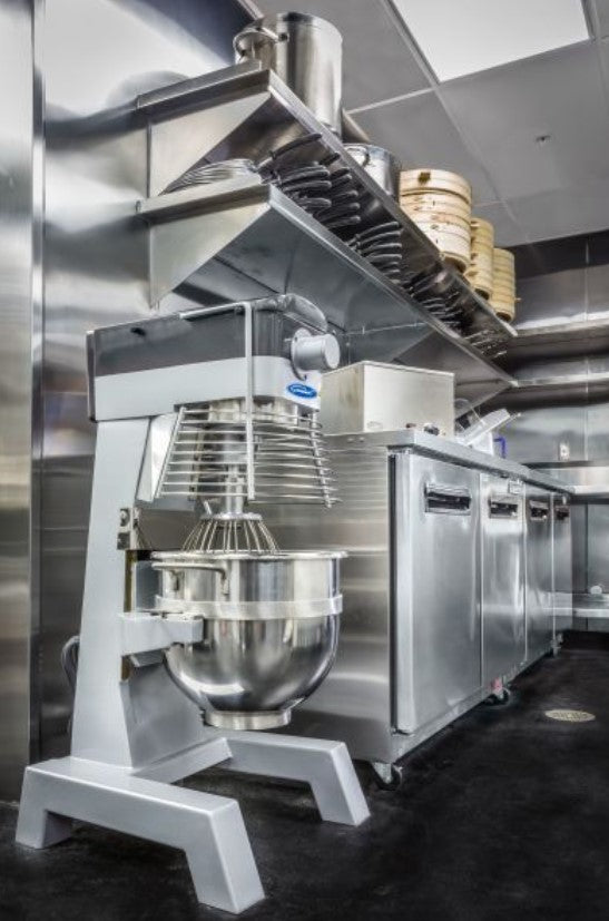 General Foodservice Planetary Stand Mixer, 30 Quart Commercial Bench Mixer, Three (3) Speed, in Stainless Steel GEM130