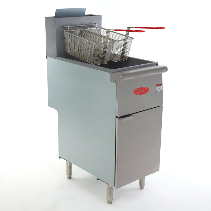 General Foodservice Deep Fryer, 50 lb., 120,000 BTU, in Stainless Steel GFF4-50
