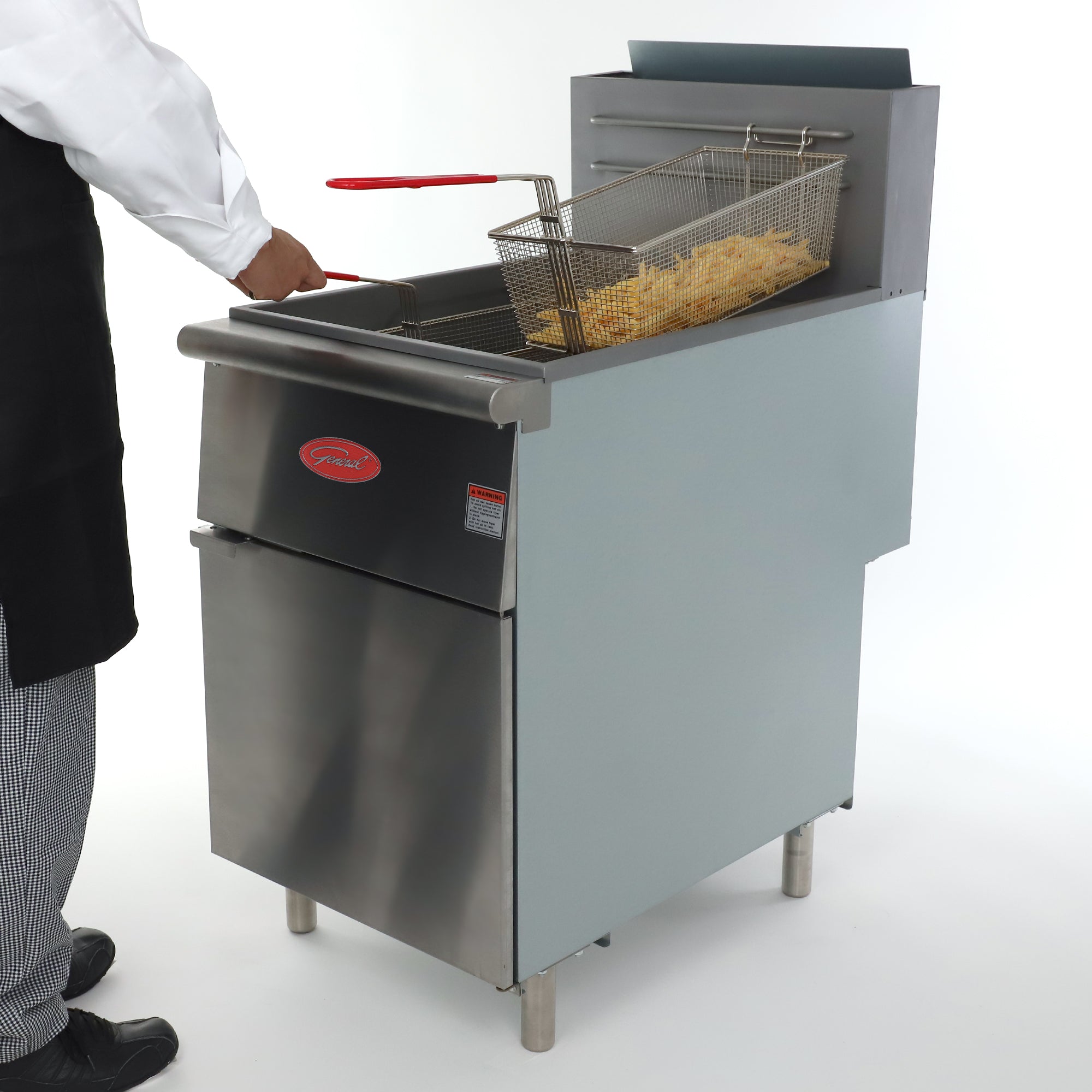 General Foodservice Deep Fryer, 70 lb., 150,000 BTU, in Stainless Steel GFF5-70