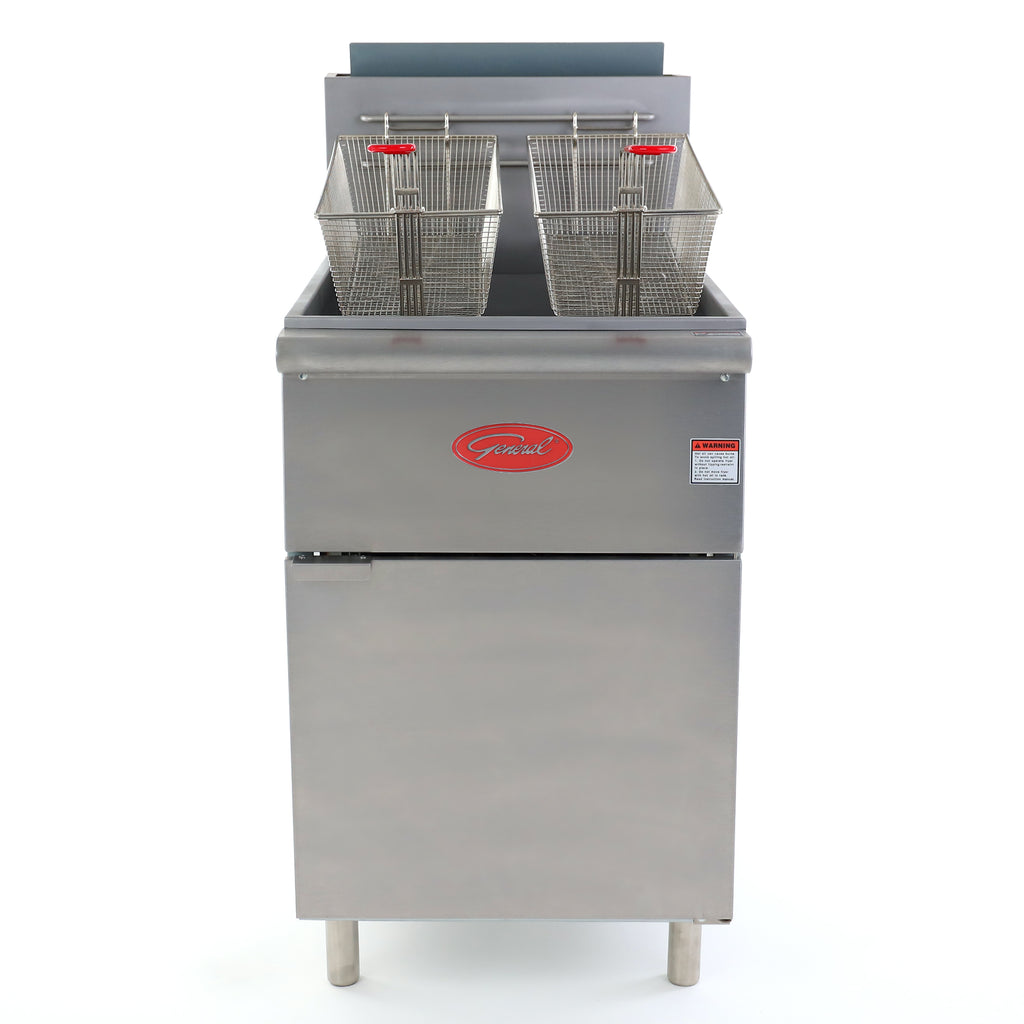 General Foodservice Deep Fryer, 70 lb., 150,000 BTU, in Stainless Steel GFF5-70
