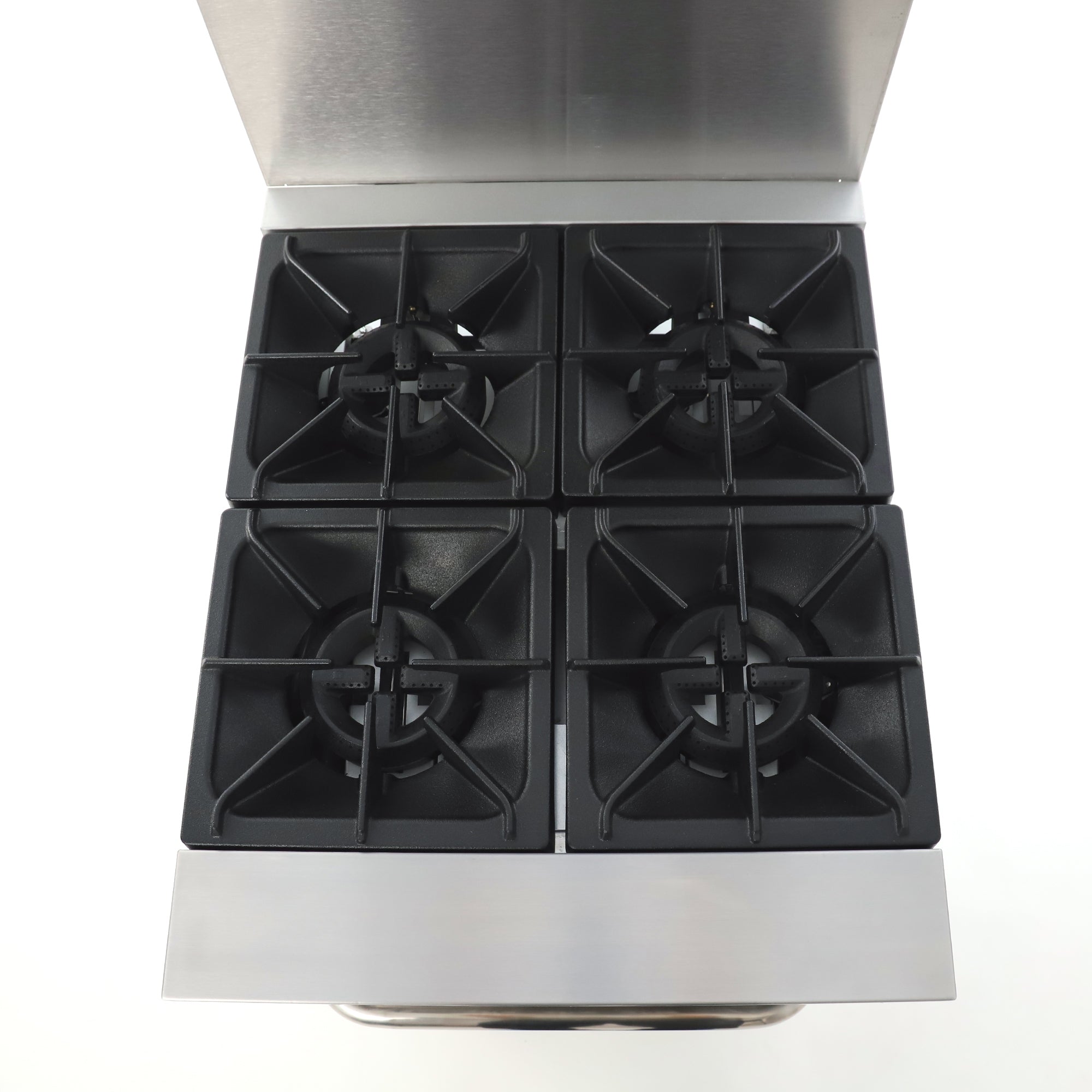 General Foodservice Gas Range with Oven, 4 Burners, 120,000 BTU, 24", in Stainless Steel GR4-24