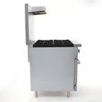 General Foodservice Gas Range with Oven, 4 Burners, 120,000 BTU, 24", in Stainless Steel GR4-24