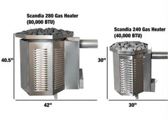 Scandia 80K BTU Gas Sauna Heater SN-HG8-NG-G60