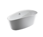Bellaterra Grasse 67 in. Freestanding Bathtub in White BA7528