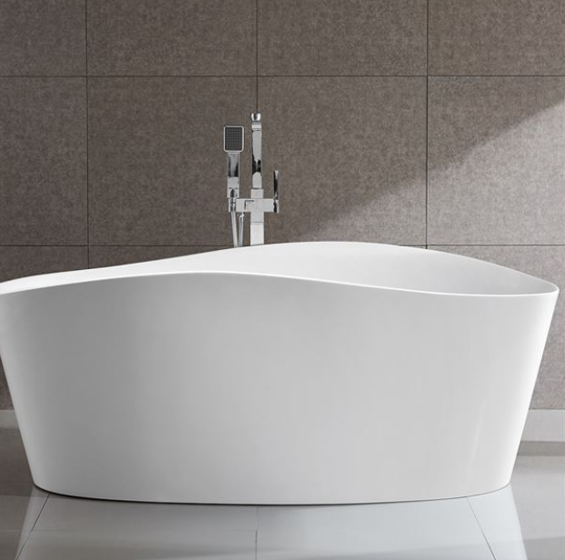 Bellaterra Grasse 67 in. Freestanding Bathtub in White BA7528