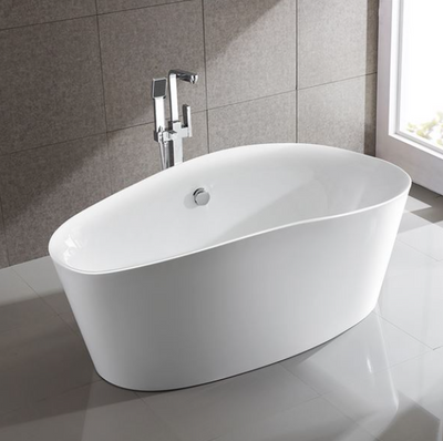 Bellaterra Grasse 67 in. Freestanding Bathtub in White BA7528