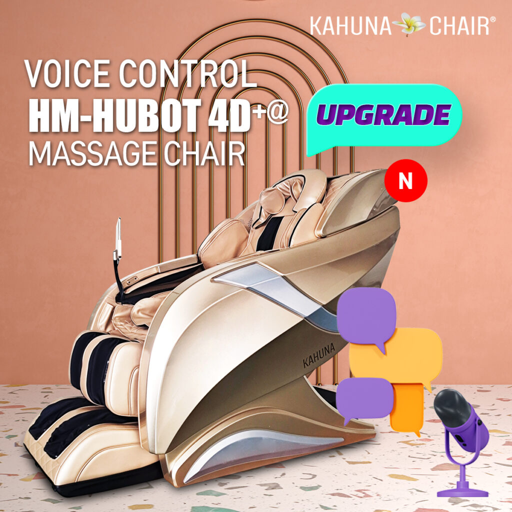 Kahuna Massage Chair 4D+@ HSL-Track Voice Recognition Zero-Gravity Full-Body Massage Chair, Tablet Remote Hubot4D  KMCHM078HUBOTBLACK
