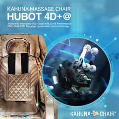 Kahuna Massage Chair 4D+@ HSL-Track Voice Recognition Zero-Gravity Full-Body Massage Chair, Tablet Remote Hubot4D  KMCHM078HUBOTBLACK