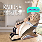 Kahuna Massage Chair 4D+@ HSL-Track Voice Recognition Zero-Gravity Full-Body Massage Chair, Tablet Remote Hubot4D  KMCHM078HUBOTBLACK