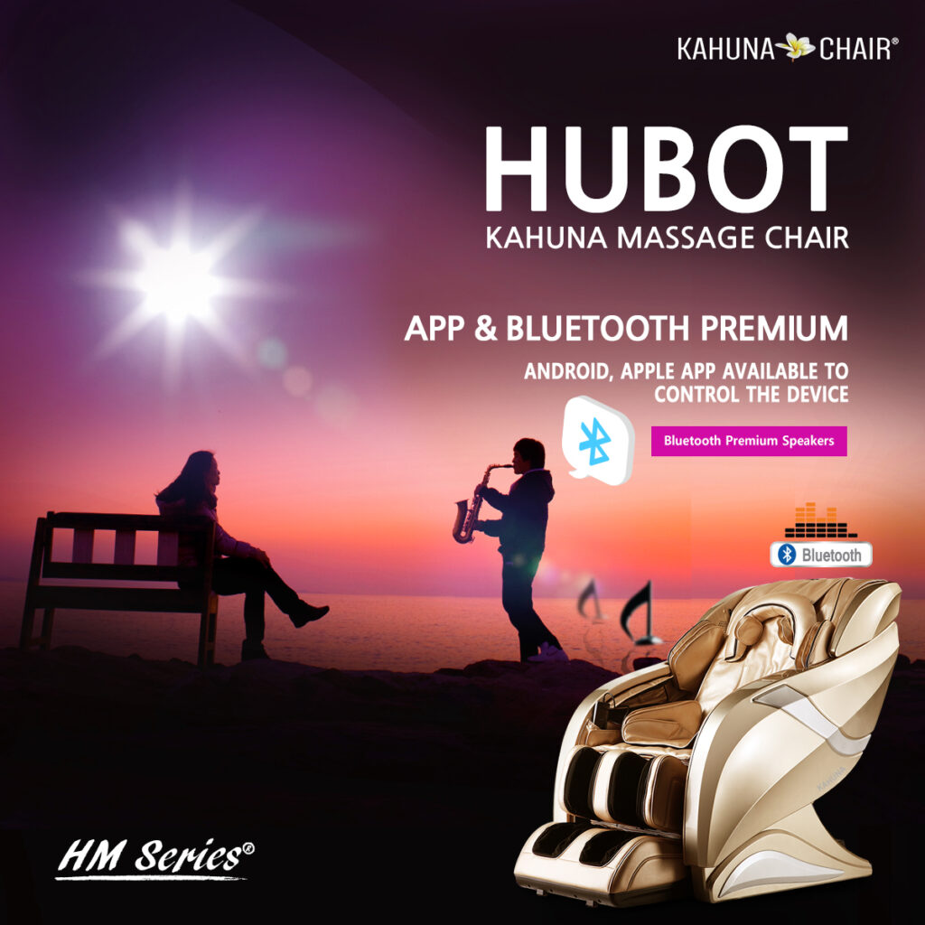 Kahuna Massage Chair 4D+@ HSL-Track Voice Recognition Zero-Gravity Full-Body Massage Chair, Tablet Remote Hubot4D  KMCHM078HUBOTBLACK