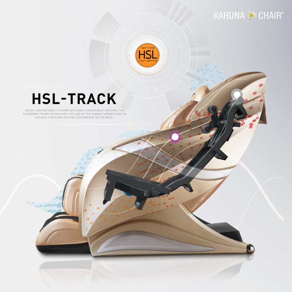 Kahuna Massage Chair 4D+@ HSL-Track Voice Recognition Zero-Gravity Full-Body Massage Chair, Tablet Remote Hubot4D  KMCHM078HUBOTBLACK