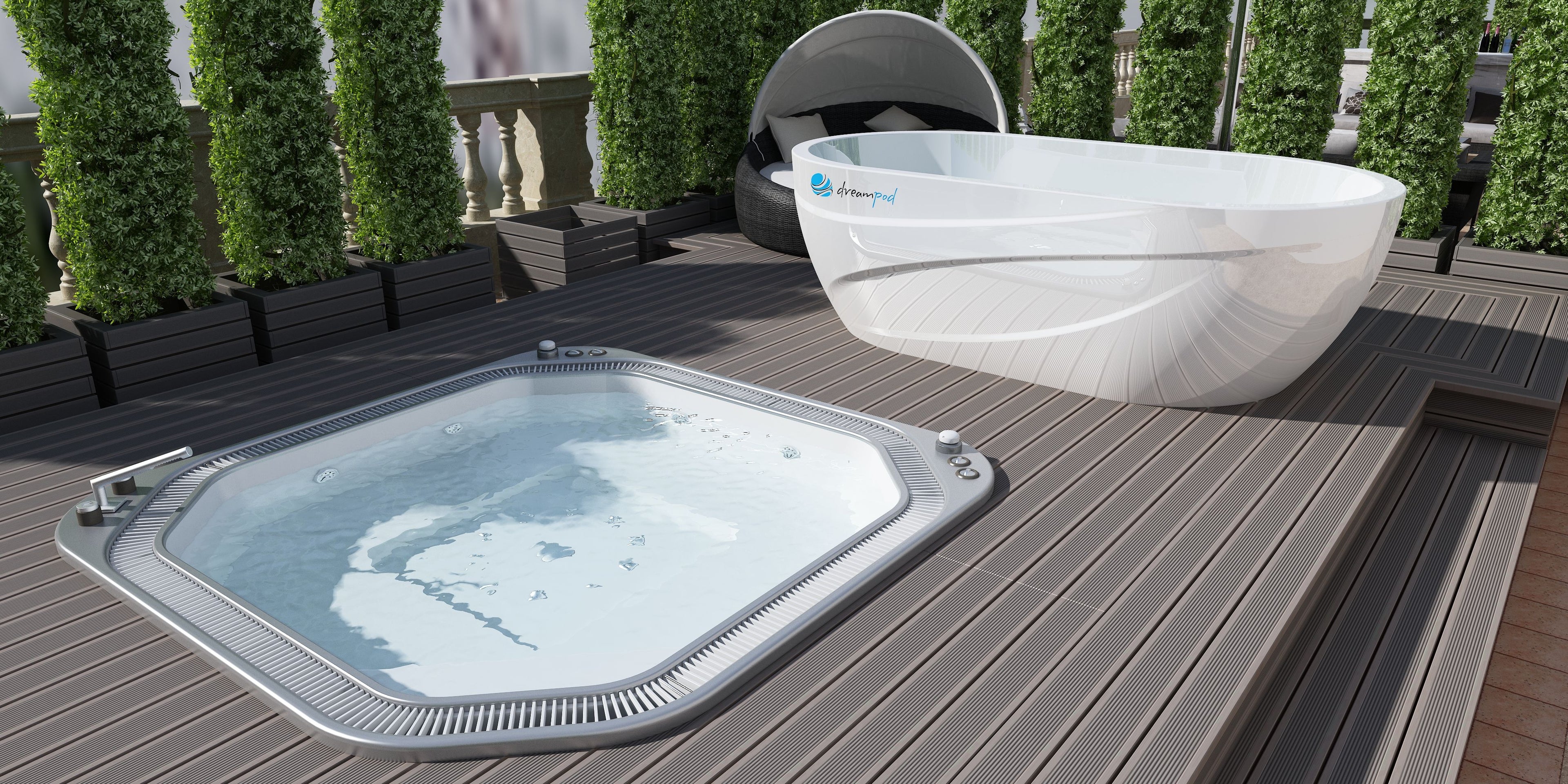Dreampod Ice Bath with Chiller DPIB101WPE