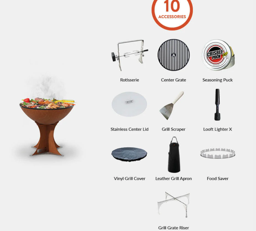 ARTEFLAME XXL 40" GRILL - EURO BASE  TALLEU40-S