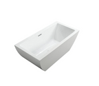 Bellaterra Livorno 59 in. Freestanding Bathtub in Glossy White BA6825