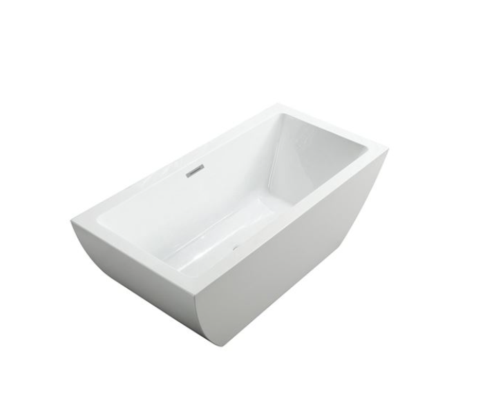 Bellaterra Livorno 59 in. Freestanding Bathtub in Glossy White BA6825