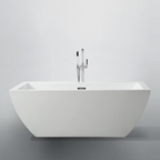 Bellaterra Livorno 59 in. Freestanding Bathtub in Glossy White BA6825