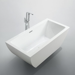 Bellaterra Livorno 59 in. Freestanding Bathtub in Glossy White BA6825