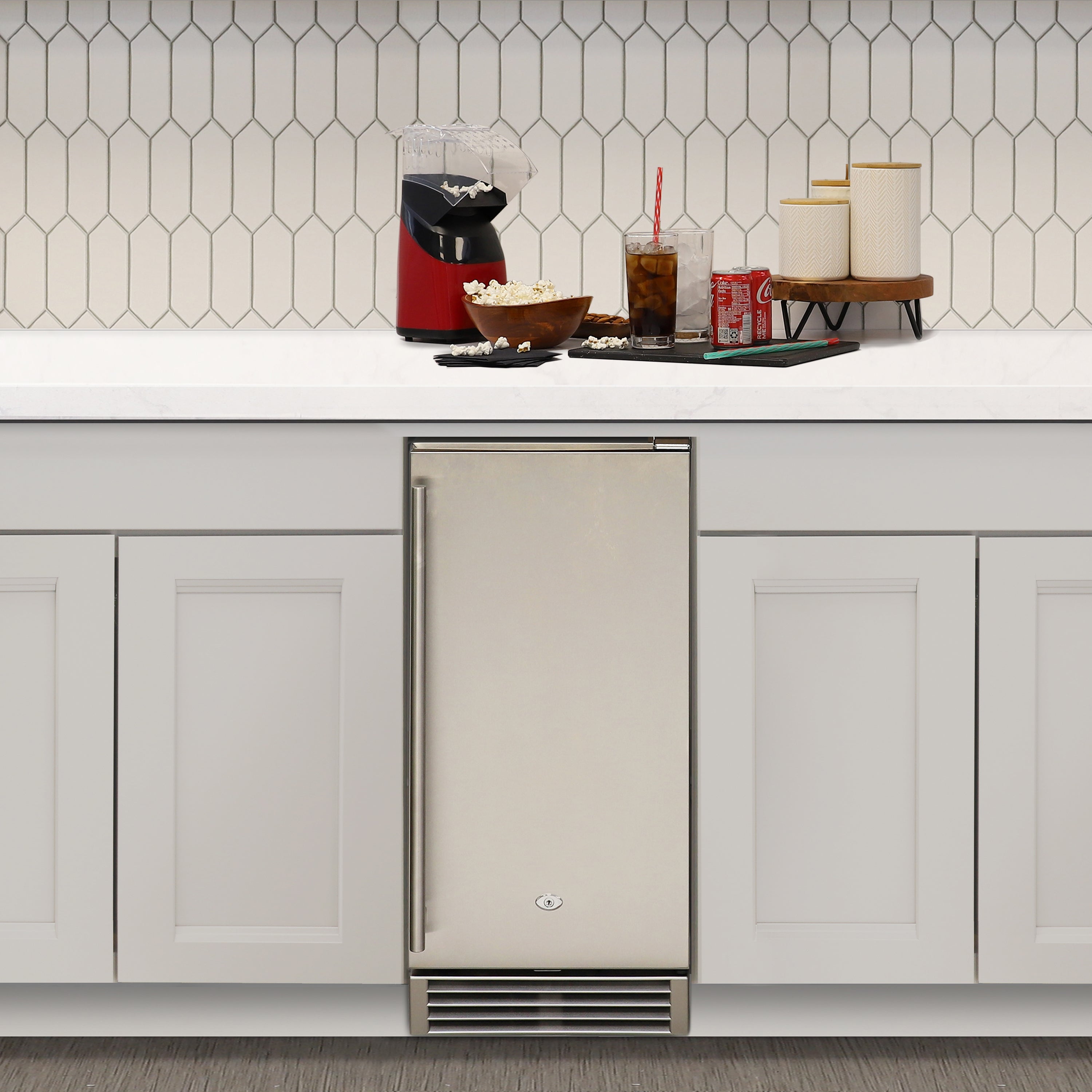 Maxx Ice Compact Outdoor Refrigerator, 15"W, 3 cu. ft. Capacity, in Stainless Steel MCR3U-O