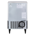 Maxx Ice Self-Contained Ice Machine, 260 lbs, Full Dice Ice Cubes, with 75 lb Built-in Ice Storage Bin, in Stainless Steel with Black Trim MIM250