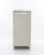 Maxx Ice Shallow Depth Outdoor Built-In Undercounter Ice Maker, 15", 25 lbs, Crescent Ice Cubes, 22 lb Ice Storage Bin, in Stainless Steel MIM25CO