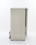 Maxx Ice Shallow Depth Outdoor Built-In Undercounter Ice Maker, 15", 25 lbs, Crescent Ice Cubes, 22 lb Ice Storage Bin, in Stainless Steel MIM25CO