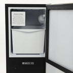 Maxx Ice Shallow Depth Indoor Built-In Undercounter Ice Maker, 15", 25 lbs, Crescent Ice Cubes, 22 lb Ice Storage Bin, in Stainless Steel MIM25C