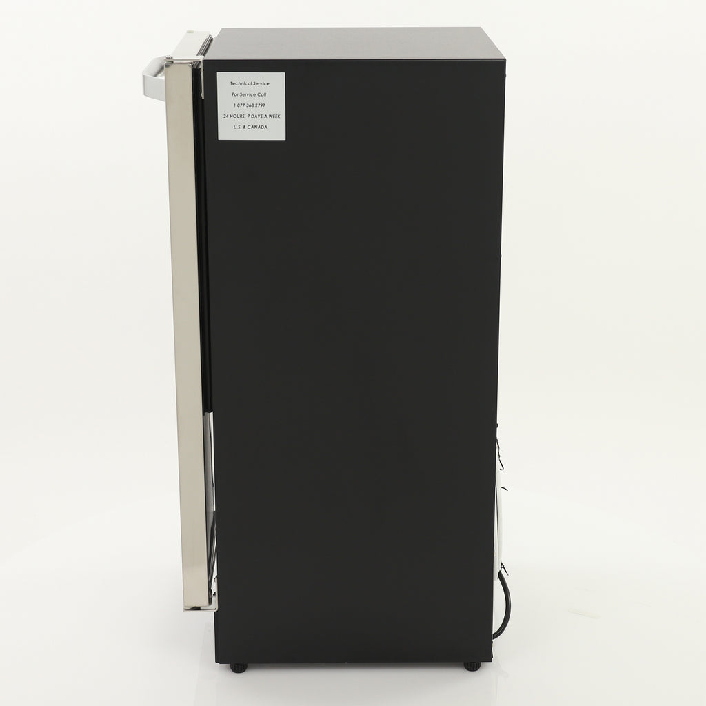 Maxx Ice Shallow Depth Indoor Built-In Undercounter Ice Maker, 15", 25 lbs, Crescent Ice Cubes, 22 lb Ice Storage Bin, in Stainless Steel MIM25C