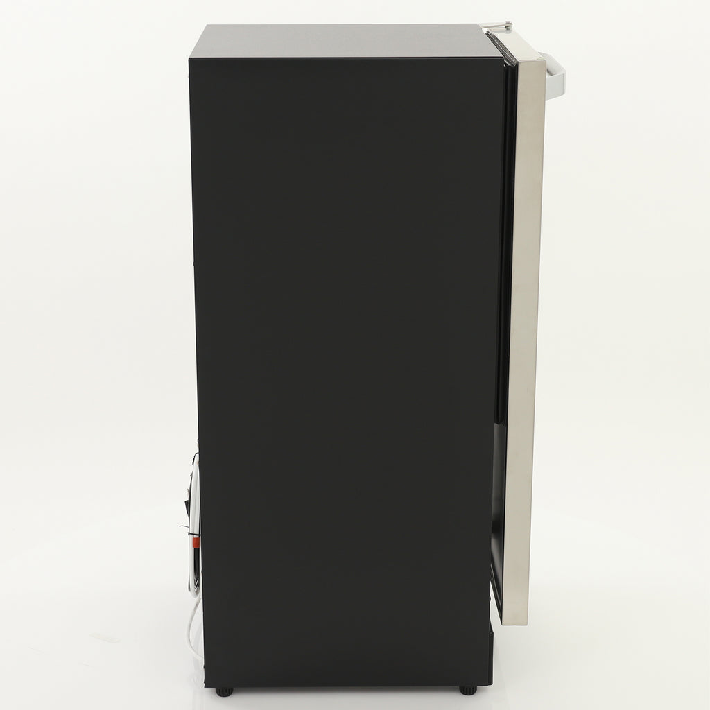 Maxx Ice Shallow Depth Indoor Built-In Undercounter Ice Maker, 15", 25 lbs, Crescent Ice Cubes, 22 lb Ice Storage Bin, in Stainless Steel MIM25C