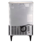 Maxx Ice Intelligent Series Self-Contained Ice Machine, 260 lbs, Full Dice Ice Cubes, with 75 lb Built-in Ice Storage Bin, in Stainless Steel with Black Trim MIM260N