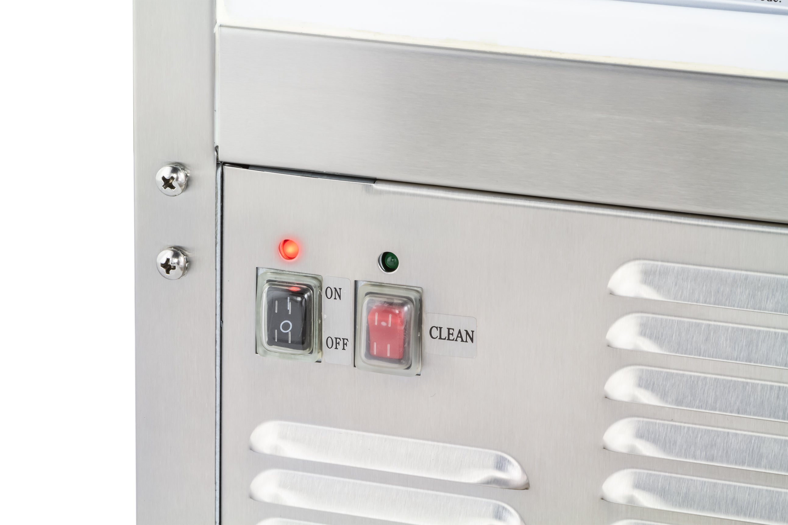 Maxx Ice Self-Contained Outdoor Ice Machine, 15"W, 60 lbs, Full Dice Ice Cubes, Energy Star Listed, in Stainless Steel MIM50-O