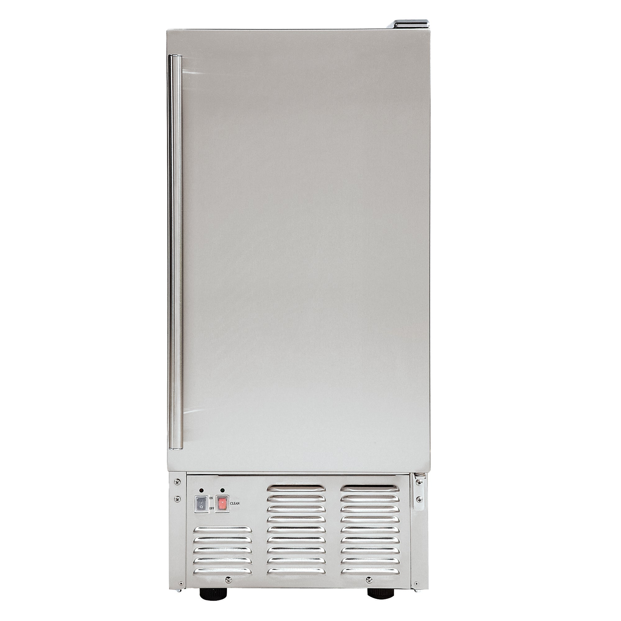 Maxx Ice Self-Contained Outdoor Ice Machine, 15"W, 60 lbs, Full Dice Ice Cubes, Energy Star Listed, in Stainless Steel MIM50-O