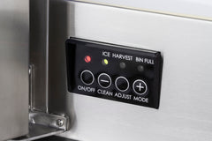 Maxx Ice Premium Outdoor Self-Contained Ice Machine, 15"W, 65 lbs, Full Dice Ice Cubes, Energy Star Listed, in Stainless Steel MIM50P-O