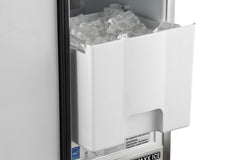 Maxx Ice Premium Outdoor Self-Contained Ice Machine, 15"W, 65 lbs, Full Dice Ice Cubes, Energy Star Listed, in Stainless Steel MIM50P-O