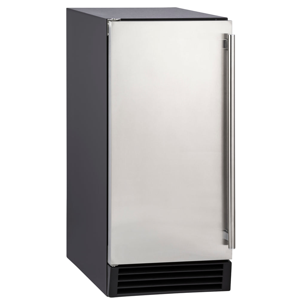 Maxx Ice Premium Indoor Self-Contained Ice Machine, 15"W, 65 lbs, Full Dice Ice Cubes, Energy Star Listed, in Stainless Steel MIM50P