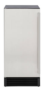 Maxx Ice Premium Indoor Self-Contained Ice Machine, 15"W, 65 lbs, Full Dice Ice Cubes, Energy Star Listed, in Stainless Steel MIM50P