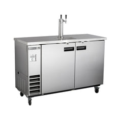 Maxx Cold Single Tower, 2 Tap Beer Dispenser, 10.5 cu. ft., 2 Barrels/Kegs (297L) in Stainless Steel MXBD48-1SHC