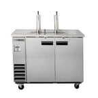 Maxx Cold Dual Tower Beer Dispenser, 10.5 cu. ft., 2 Barrels/Kegs (297L) in Stainless Steel MXBD48-2SHC