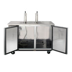 Maxx Cold Dual Tower Beer Dispenser, 14.2 cu. ft., 2 Barrels/Kegs (402L), in Stainless Steel MXBD60-2SHC