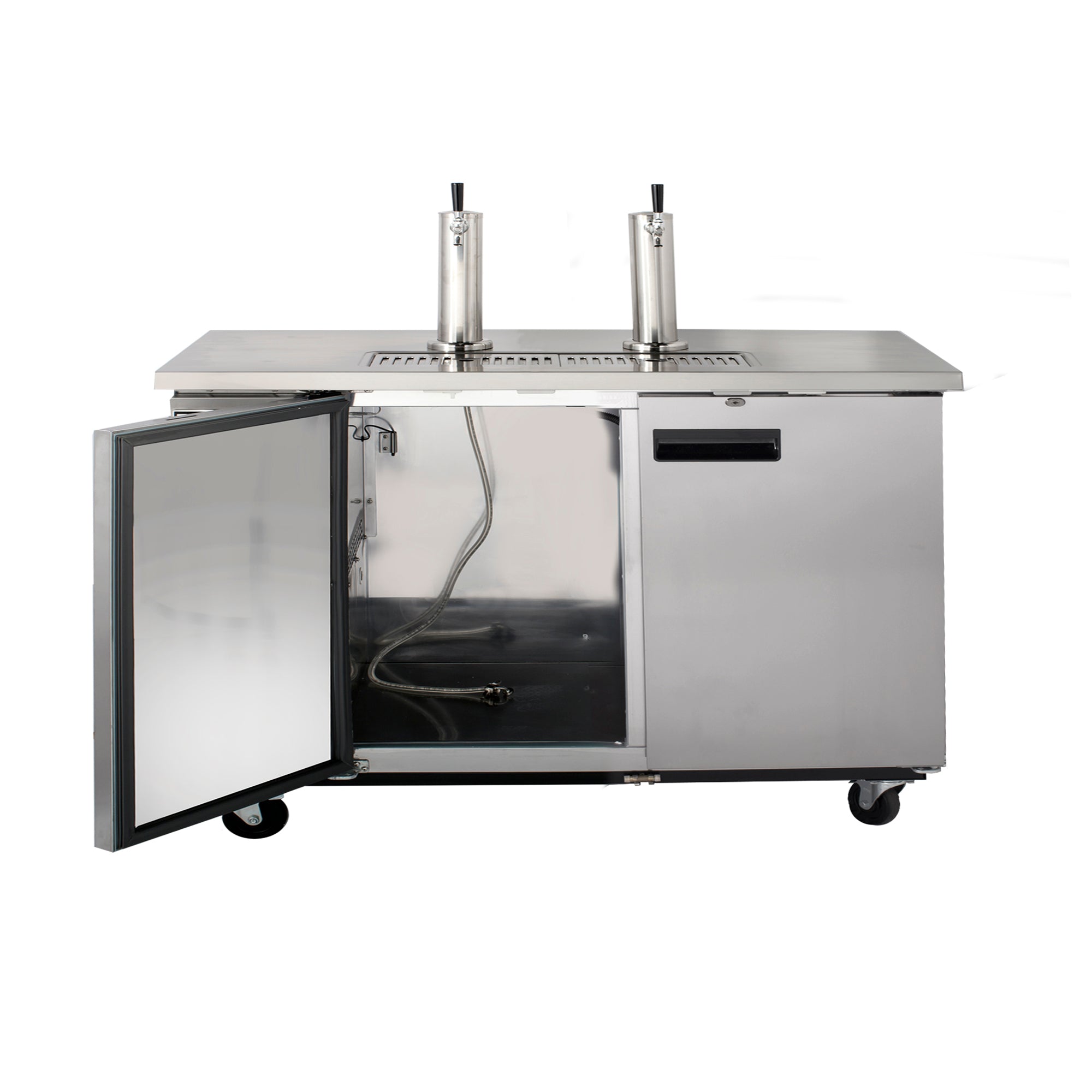 Maxx Cold Dual Tower Beer Dispenser, 14.2 cu. ft., 2 Barrels/Kegs (402L), in Stainless Steel MXBD60-2SHC