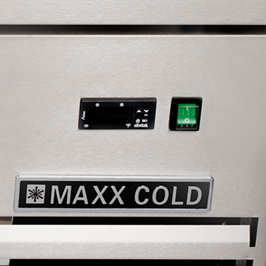 Maxx Cold Two-Drawer Refrigerated Chef Base, 6.5 cu. ft. Storage Capacity, in Stainless Steel MXCB48HC