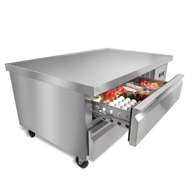 Maxx Cold Two-Drawer Refrigerated Chef Base, 6.5 cu. ft. Storage Capacity, in Stainless Steel MXCB48HC