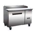 Maxx Cold One-Door Refrigerated Pizza Prep Table, 12 cu. ft. Storage Capacity, in Stainless Steel MXCPP50HC