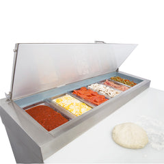 Maxx Cold One-Door Refrigerated Pizza Prep Table, 12 cu. ft. Storage Capacity, in Stainless Steel MXCPP50HC