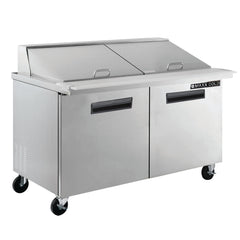 Maxx Cold Two-Door Refrigerated Megatop Prep Unit, 15.5 cu. ft. Storage Capacity, in Stainless Steel MXCR60MHC