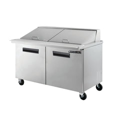 Maxx Cold Two-Door Refrigerated Megatop Prep Unit, 15.5 cu. ft. Storage Capacity, in Stainless Steel MXCR60MHC