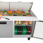 Maxx Cold Three-Door Refrigerated Megatop Prep Unit, 18 cu. ft. Storage Capacity, in Stainless Steel MXCR72MHC