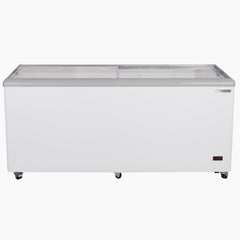 Maxx Cold Sliding Glass Top Mobile Ice Cream Display Freezer, 16 cu. ft. (453L), in White MXF71F